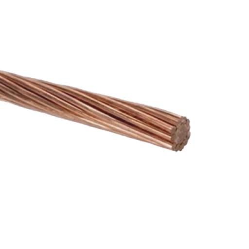 [VIAKON_A079/100M] Viakon Cable Eléctrico de Cobre Desnudo Semiduro 7 Hilos, Cal. 2 AWG, Rollo de 100 m.