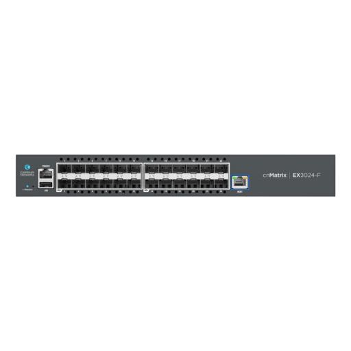 [CAMBIUMNETWORKS_MXEX3024XFXA00] Cambium Networks Switch cnMatrix EX3024F Ideal para Distribución en una Red Empresarial / 24 Puertos de Fibra Óptica SFP+(10 Gbps) / Capa 2 y Capa 3 / Doble Fuente de Alimentación en Corriente Alterna / Gestión Gratuita Desde la Nube
