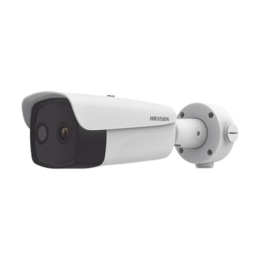 [HIKVISIONDIGITALTECHNOLOGY_DS-2TD2637-35/QY(B)] Hikvision Digital Technology Bala IP Dual / Térmica 35 mm (384 X 288 ) / Óptico 15 mm (4 Megapixel) / 100 mts IR / IP66 / PoE / Termométrica / Detección de Temperatura / MicroSD