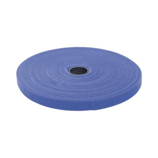 [PRECISION_PST-C05-001-BLU] Precision Cinta Autoadherente / de Contacto de Color Azul, Espalda con Espalda (Gancho y Bucle) de 1.6 cm x 25 metros.