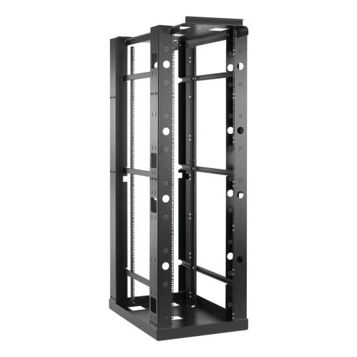 [HOFFMAN_E4SDR19FM45U] HOFFMAN Rack de 4 Postes Sísmico, Estándar de 19 in, Rieles Con Orificio Para Tuerca Enjaulada, Fabricado en Acero, 45 Unidades de Rack, Color Negro