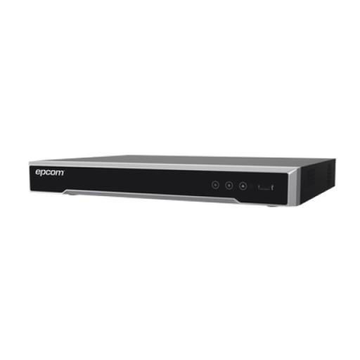 [EPCOMPROFESSIONAL_EX-8004TURBO] EPCOM PROFESSIONAL DVR 4 Canales TURBOHD + 4 Canales IP / 8 Megapixel (4K) / Audio por Coaxitron / ACUSENSE / Reconocimiento Facial / 1 Bahía de Disco Duro / Salida de Video en Full HD / H.265+