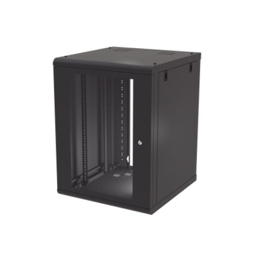 [LINKEDPRO_SR-1916-GN2G] Linkedpro Gabinete de Pared 12U de 635 mm de Profundidad, Rack de 19'' en Acero Reforzado: Compacto y Resistente para Soluciones Profesionales