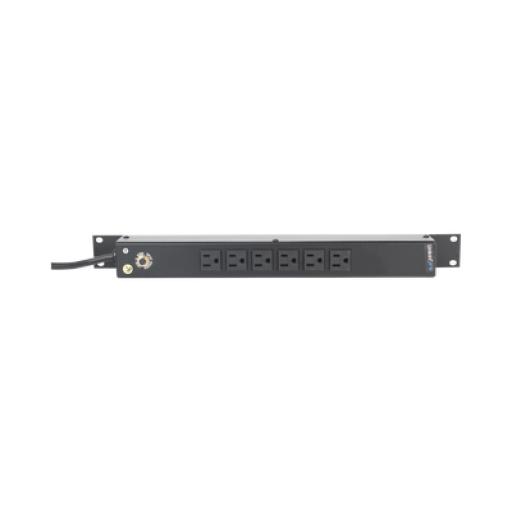 [LINKEDPROBYEPCOM_HTCM1U6C] LINKEDPRO BY EPCOM Tomacorriente Horizontal (PDU) de 6 Contactos (NEMA 5-15R) Rack 19" 1UR. Voltaje Entrada/Salida: 120Vca/15A
