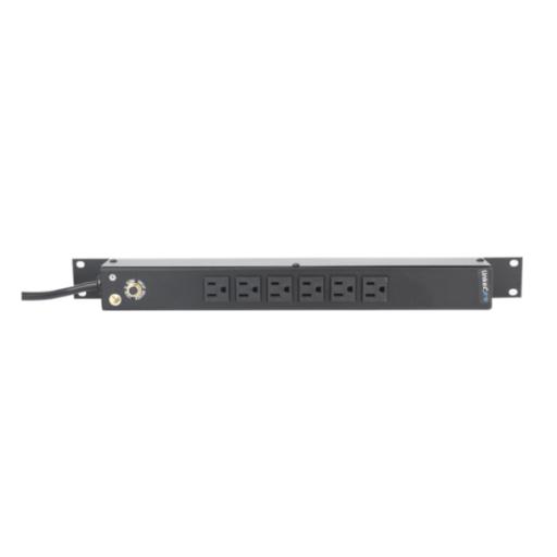 [LINKEDPROBYEPCOM_HTCM1U6C] LINKEDPRO BY EPCOM Tomacorriente Horizontal (PDU) de 6 Contactos (NEMA 5-15R) Rack 19" 1UR. Voltaje Entrada/Salida: 120Vca/15A