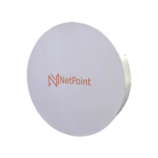 [NETPOINT_NP-PRO-S34] NetPoint Antena Direccionales para radio C5x, B5x y C6x / tecnología Twist-on para radios de guía de onda /  4.9-6.4 GHz / Ganancia 34 dBi / Ideal para hasta 50 km / Montaje incluido.