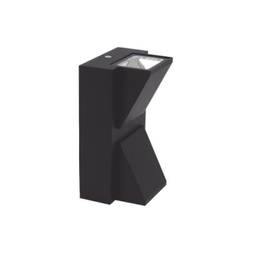 [JWJ_JPAA-0605] JWJ Lámpara Arbotante 6 W 330 lm / Dimensiones 141 x 80 mm / 85 - 265 Vca~ 50/60Hz / Luz Cálida 2 700 K / Uso en exterior IP 54.