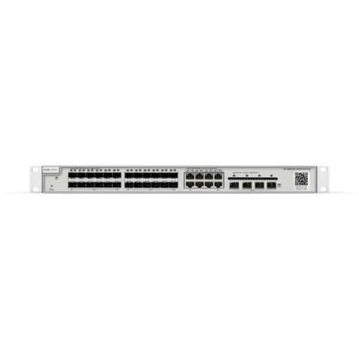 [RUIJIE_RG-NBS5200-24SFP/8GT4XS] RUIJIE Switch administrable Capa 3, 24 puertos SFP 1G, 8 puertos Ethernet 1G Combo y 4 SFP+ 10G, gestión remota en la nube