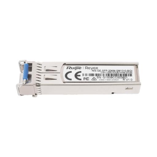 [RUIJIE_NIS-GE-SFP-20KM-SM1310-BIDI] RUIJIE Transceptor Industrial BIDI Monomodo SFP 1G (Lado A), hasta 20 Kilómetros, TX 1310 / RX 1550, soporta Temperaturas de -40° a 85° C