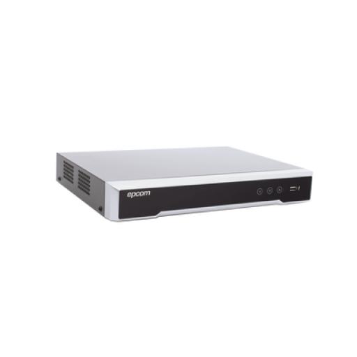 [EPCOMPROFESSIONAL_EX-8008TURBO] EPCOM PROFESSIONAL DVR 8 Canales TURBOHD + 8 Canales IP / 8 Megapixel (4K) / Audio por Coaxitron / ACUSENSE / Reconocimiento Facial / 1 Bahía de Disco Duro / Salida de Video en 4K / H.265+