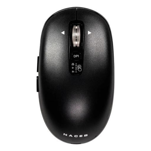 [NACEBTECHNOLOGY_NA-0131N] MOUSE INALAMBRICO NACEB (NA-0131N) SLIM NEGRO, USB, BLUETOOTH, 3200DPI, SCROLL INFINITO/HORIZONTAL  .