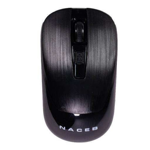 [NACEBTECHNOLOGY_NA-0137N] MOUSE INALAMBRICO NACEB (NA-0137N) USB 2.4, 1600DPI, 3*BOTONES+RUEDA, NEGRO