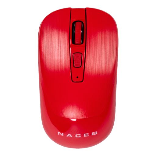 [NACEBTECHNOLOGY_NA-0137R] MOUSE INALAMBRICO NACEB (NA-0137R) USB 2.4, 1600DPI, 3*BOTONES+RUEDA, ROJO