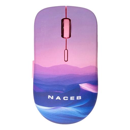 [NACEBTECHNOLOGY_NA-0138B] MOUSE INALAMBRICO NACEB (NA-0138B) DISEÑO IMPRESO, USB 2.4, 1600DPI, 3*BOTONES+RUEDA