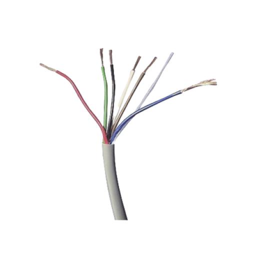 [LINKEDPRO_LP622W/1000] Linkedpro Bobina de Cable 305 Metros: 6 x 22 AWG, Color Blanco, CMR, Para Sistemas de Seguridad y Alarmas