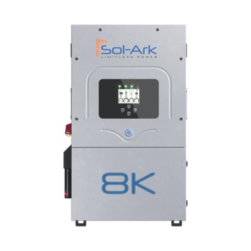 [SOL-ARK_8K2P] SOL-ARK Inversor  Solar Interactivo Hibrido/ 8 Kw/ 220 Vcc / Fase Dividida /  WIFI Incluido / Soporta Tecnología de Batería Litio & Ácido-Plomo / Baterias a 48 Vcc  /  / Eficiencia 97.6%
