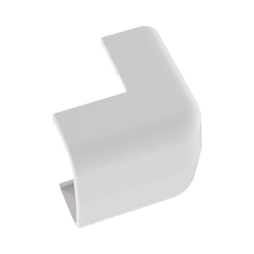 [PANDUIT_OCF5WH-E] Panduit Conducto Portacables Superficial tipo Empalme Esquina Exterior Baja Tensión LD5, color Blanco de PVC Rígido de Cierre Rápido.