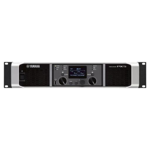 [YAMAHA_PX5] YAMAHA Amplificador de audio Clase D | 500 W x 2 a 8Ω | 800 W x 2 a 4Ω. | Baja Impedancia | Procesamiento Inteligente