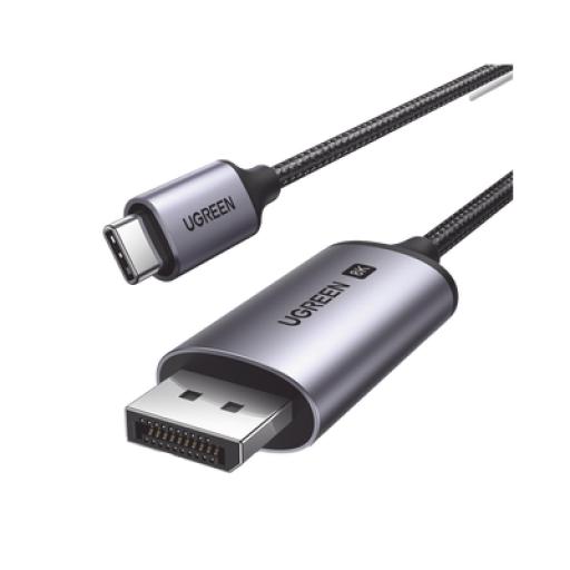 [UGREEN_25839] Ugreen Cable USB-C a DP 1.4 | 3 metros | Compatible con Thunderbolt 3 & 4 | 8K@60Hz | 4K@240Hz | HDR10+ | eARC | DTS | 3D | ALLM | VRR | | FreeSync G-Sync | Caja de Aluminio | Nylon Trenzado | Conector Niquelado | Blindaje Multicapa.