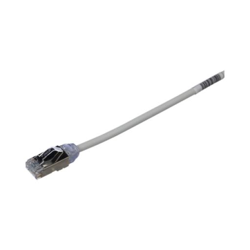 [PANDUIT_STP28X3MIG] Panduit Patch Cord Cat6A, Diametro Reducido 28 AWG, Blindado S/FTP, CM/LS0H, 3 m, Color Gris