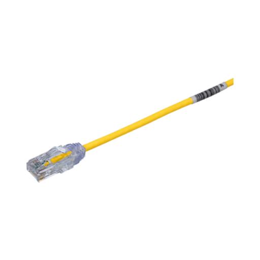 [PANDUIT_UTP28SP20YL] Panduit Cable de Parcheo TX6, UTP Cat6, Diámetro Reducido (28AWG), Color Amarillo, 20ft 