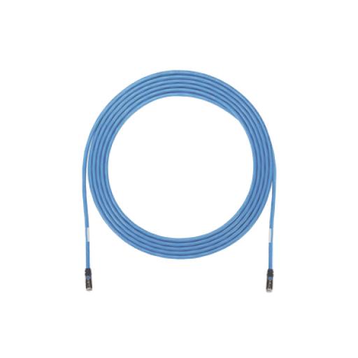 [PANDUIT_UZPPBU100] Panduit Cable de Zona U/UTP Cat6A, Con Plug Modular en Cada Extremo, Conductor 23 AWG Sólido, CMP (Plenum), 100 ft, Color Azul
