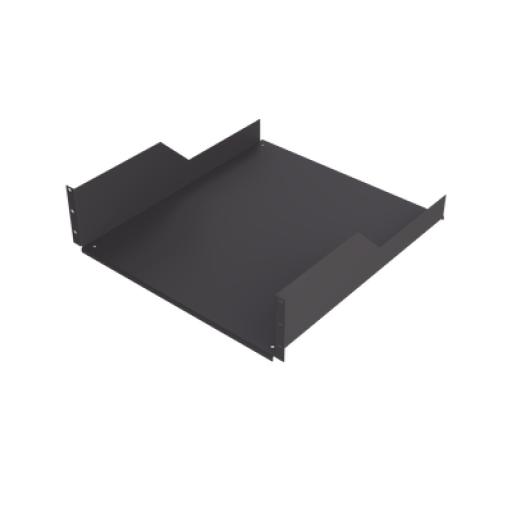 [LINKEDPRO_SCH-50-3U] Linkedpro Charola para Soportar Equipos en Rack de 19 in, Profundidad de 50 cm, Color Negro, 3U