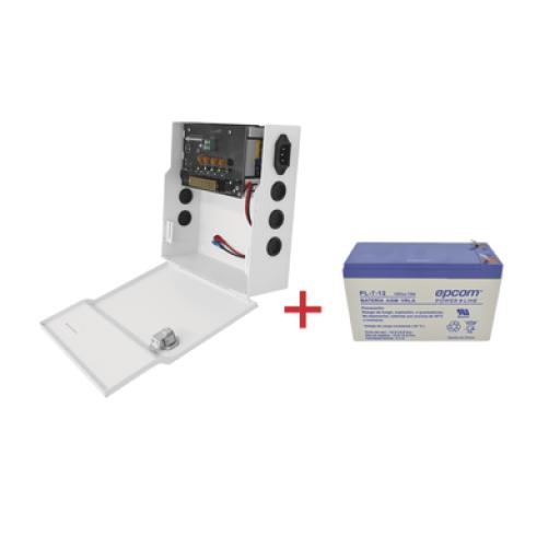 [EPCOM_PLK12DC4ABK/K] Epcom Kit / Fuente PLK12DC4ABK  + Batería incluída PL712