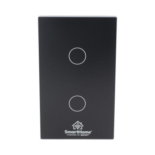 [SMARTHOMEBYEPCOM_SHS412W] SMARTHOME BY EPCOM (Wifi) Apagador switch inalámbrico WIFI, control de 2 regresos de carga, 110V