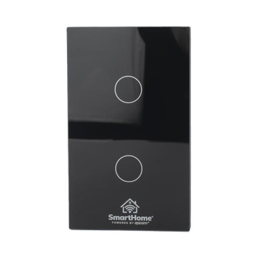 [SMARTHOMEBYEPCOM_SHS212Z] SMARTHOME BY EPCOM (ZigBee) Apagador switch inalámbrico ZigBee, control de 2 regresos de carga, 110V