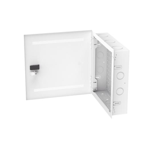 [PANDUIT_MS14EHDS] Panduit Gabinete Multipropósito de Montaje en Pared, de 14 in de Altura, Con Puerta Reversible, Fabricado en Acero, Color Blanco