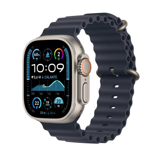 [APPLE_MX4D3LZ/A] Apple Watch Ultra 2 GPS + Cellular 49mm Natural Titanium Case with Navy Ocean Band