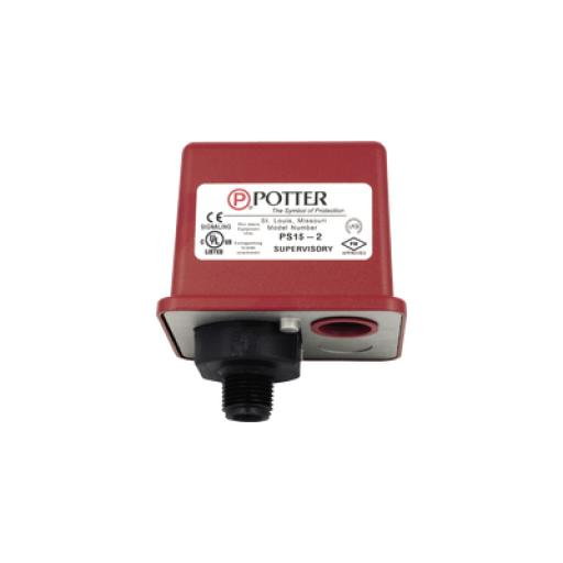 [POTTER_PS252] POTTER Supervisor de Presión de dos Contactos SPDT │Ajustble 10 a 60 PSI