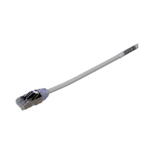 [PANDUIT_STP28X1MIG] Panduit Patch Cord Cat6A, Diametro Reducido 28 AWG, Blindado S/FTP, CM/LS0H, 1 m, Color Gris