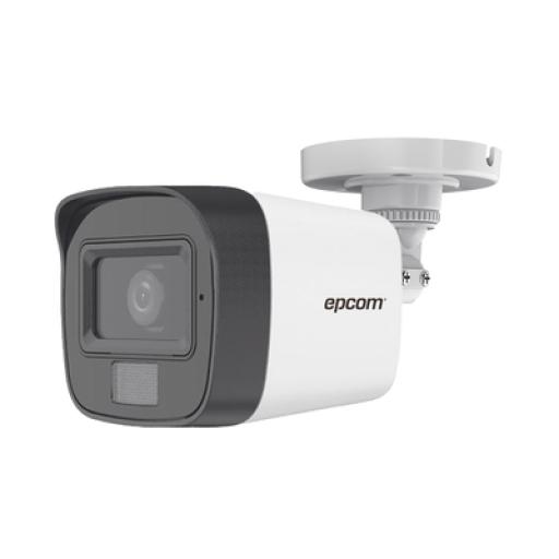 [EPCOMPROFESSIONAL_B8-TURBO-DL] EPCOM PROFESSIONAL Cámara LUZ DUAL (IR + LUZ BLANCA) TURBOHD 2 Megapíxel (1080p)  / Gran Angular 101° / Lente 2.8 mm / 30 mts IR EXIR / 20 mts Luz Blanca / Exterior IP67 / 4 Tecnologías / Micrófono Integrado