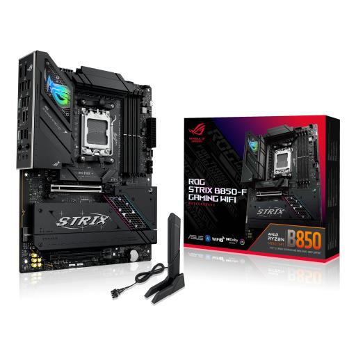 [ASUS_ROG STRIX B850-F GAMING WIFI] MOTHERBOARD ASUS (ROG STRIX B850-F GAMING WIFI)SOCKET AM5,4*DDR5,HDMI,DP,PCIE-5.0,WIFI7,ATX