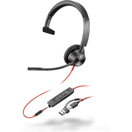[HP_8X218AA] HP POLY BLACKWIRE 3315 MONAURAL MICROSOFT TEAMS CERTIFIED