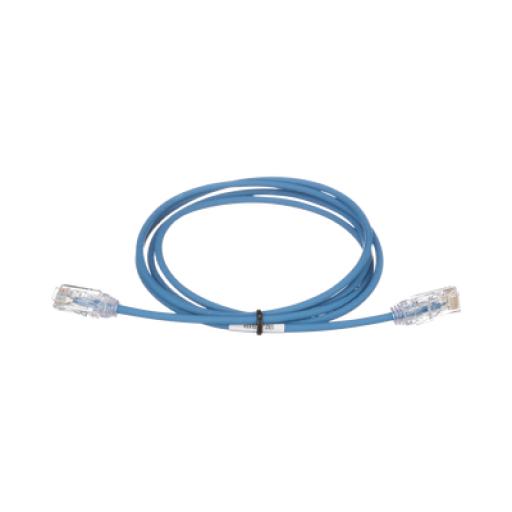 [PANDUIT_UTP28SP12BU] Panduit Cable de Parcheo TX6, UTP Cat6, Diámetro Reducido (28AWG), Color Azul, 12ft 