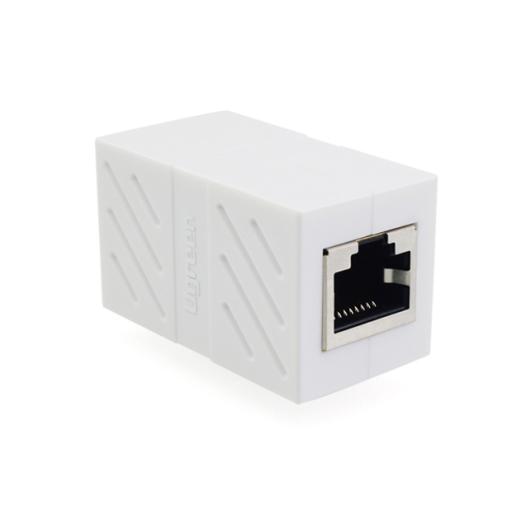 [UGREEN_20311] Ugreen Acoplador (Extensor de Cable Ethernet RJ45 a RJ45) | 1000Mbps | Compatibilidad con Cat7 Cat6A Cat6 Cat5e | Compatible con POE | Ignífugo | ABS | Color Blanco.