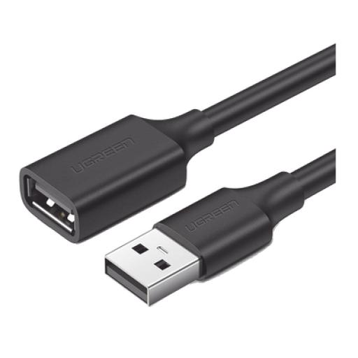 [UGREEN_10314] Ugreen Cable Extensor USB 2.0 A a A | 1 metro | Macho-Hembra | Ultra Durabilidad | Núcleo de Cobre Estañado 28/22 AWG | Blindaje Interior Múltiple / Ideal para teclado, mouse, impresoras, etc.