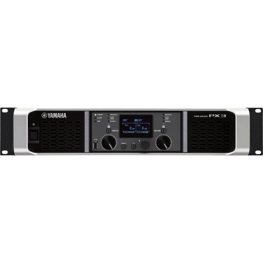 [YAMAHA_PX3] YAMAHA Amplificador de audio Clase D | 300 W x 2 a 8Ω | 500 W x 2 a 4Ω. | Baja Impedancia | Procesamiento Inteligente