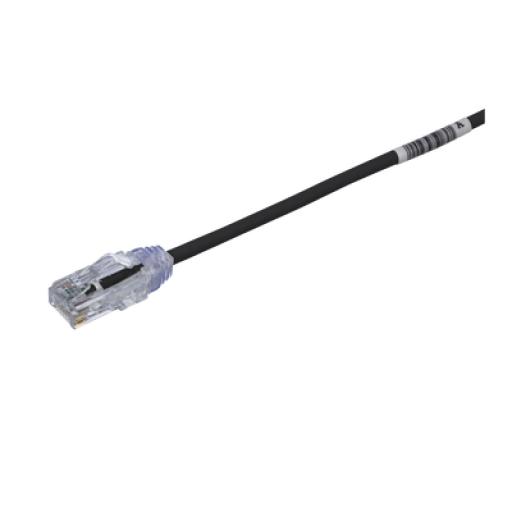 [PANDUIT_UTP28SP0.5MBL] Panduit Cable de Parcheo TX6, UTP Cat6, Diámetro Reducido (28AWG), Color Negro, 0.5 m