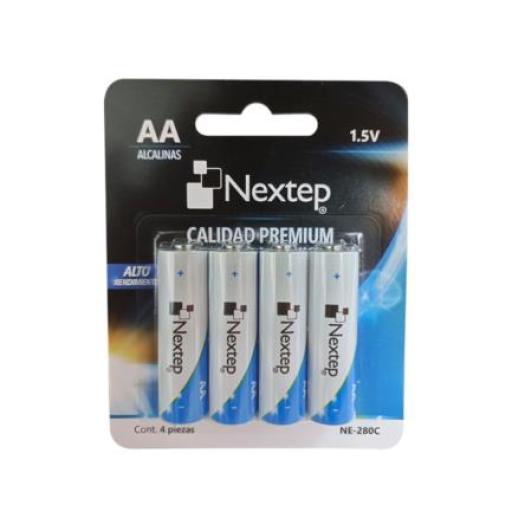 [NEXTEP_NE-280C] Nextep Pilas Nextep AA Alcalinas LR6 1.5V c/4 Piezas