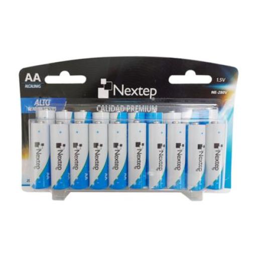 [NEXTEP_NE-280V] Nextep Pilas Nextep AA Alcalinas LR6 1.5v c/20 Piezas