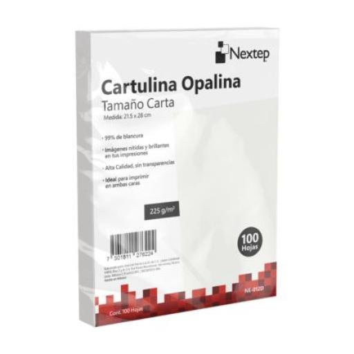 [NEXTEP_NE-012D] Nextep Cartulina Opalina Nextep Blanca c/100 225 gr