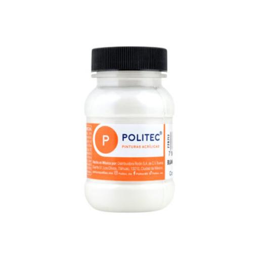 [POLITEC_29523] Politec Pintura Acrilica Politec Blanco Metalico 100 ml No 501 Caja c/6 piezas