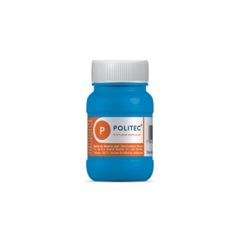 [POLITEC_14178] Politec Pintura Acrilica Politec Azul Celeste 100ml No 313 Caja c/6 piezas