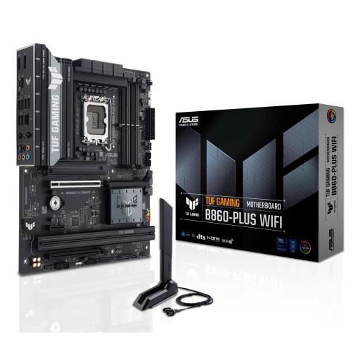 [ASUS_TUF GAMING B860-PLUS WIFI] MOTHERBOARD ASUS (TUF GAMING B860-PLUS WIFI) SOCKET 1851 15A,4*DDR5,HDMI,DP,PCIE-5.0,ATX