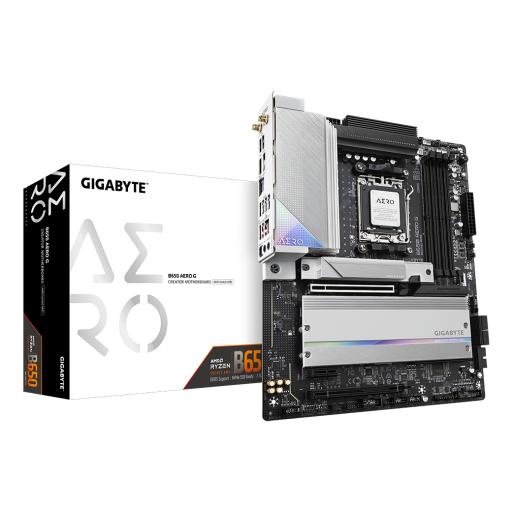 [GIGABYTE_B650 AERO G] MOTHERBOARD GIGABYTE (B650 AERO G) SOCKET AM5, 4*DDR5 8000MHZ, HDMI, DP, ATX, WIFI6/BT