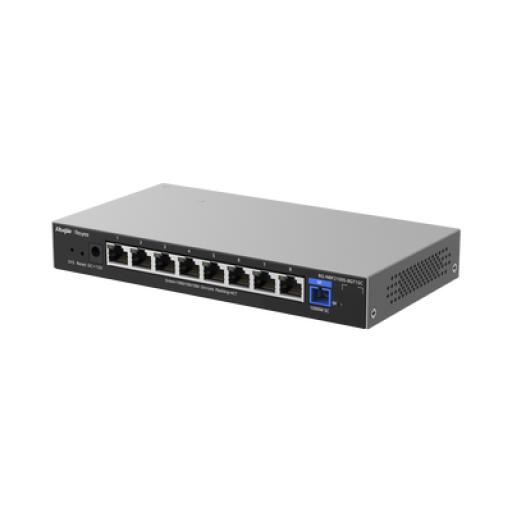 [RUIJIE_RG-NBF2100S-8GT1SC] RUIJIE e-Lighten ONU / Switch Hibrido, Capa 2 con un Puerto PON 1G y 8 Puertos Ethernet PoE+ 1G hasta 100 Clientes